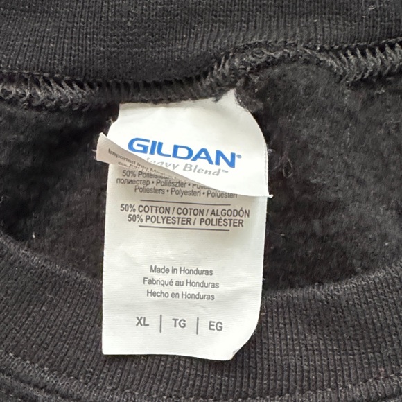 Gildan Black Merry Christmas Cat Crewneck Sweater - Picture 3 of 12